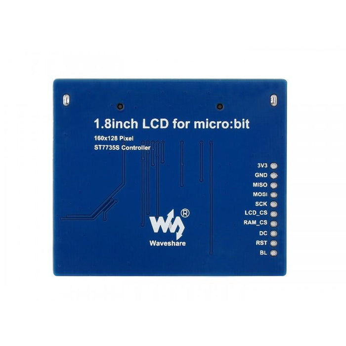 1.8 inch 160x128p 65K RGB Display for BBC micro:bit SPI Interface ST7735S 23LC1024 SRAM