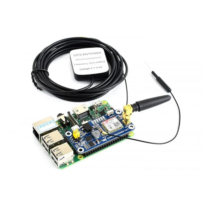 GSM / GNSS / GPRS / Bluetooth HAT för Raspberry Pi
