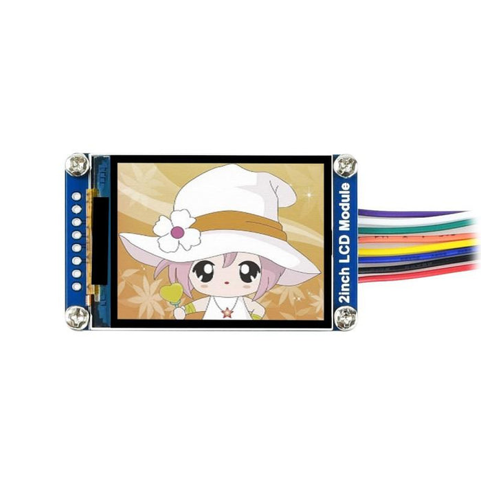 2.0 inch 240x320p 262K ST7789 RGB IPS LCD SPI Interface Low Power 3.3V Compatible