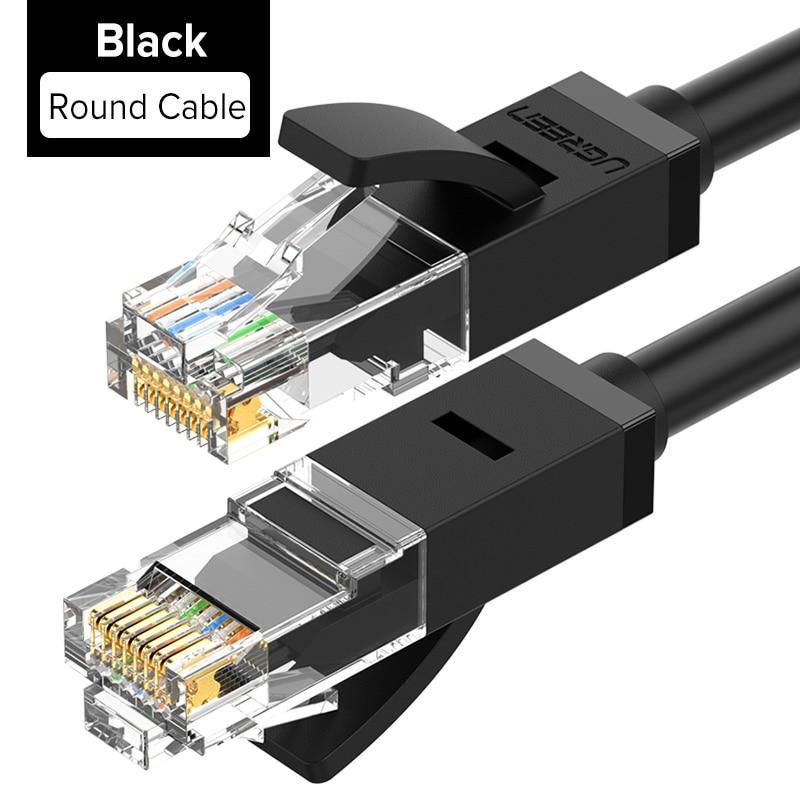 Ugreen CAT 6 Ethernet Cable (Black / Round / 5m)