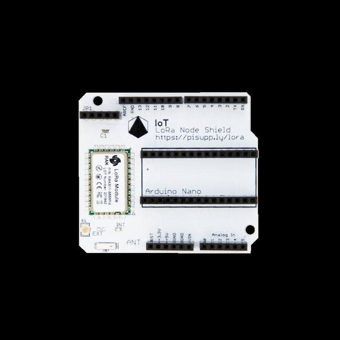 Multi-Frequency IoT LoRa Node Shield for Arduino