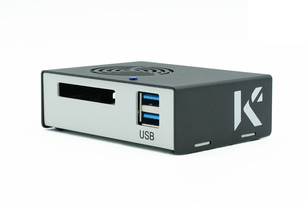 KKSB Odroid XU4 Case - Black and White Aluminium Enclosure with Space for Odroid XU4 Fan