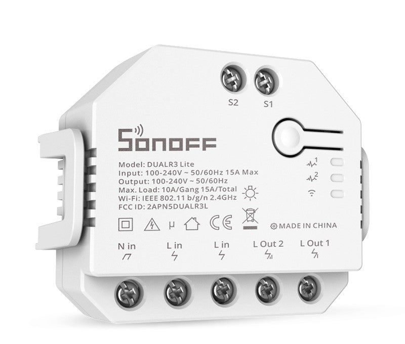 SONOFF DUALR3 Lite 2-vägs Wi-Fi Smart Switch — KKSB Cases