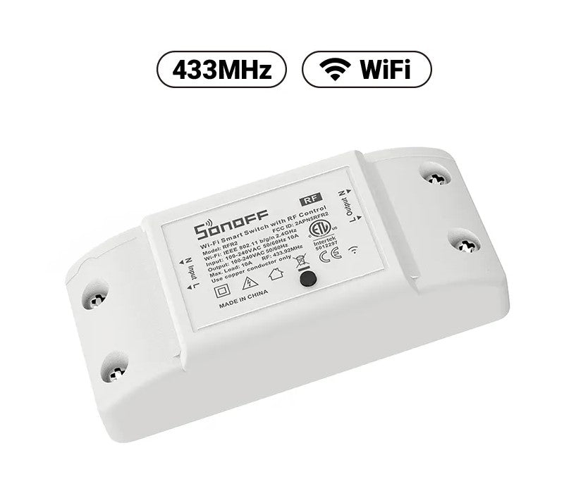 SONOFF RFR2 – WiFi Trådlös Smart Switch med RF-mottagare