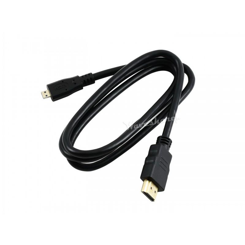 HDMI to Micro HDMI Cable for Raspberry Pi 4B – RoHS Compliant