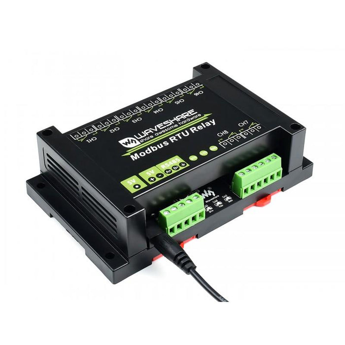 Industrial Modbus RS485 Bus 8-channel RTU Relay Module with Protection Circuits