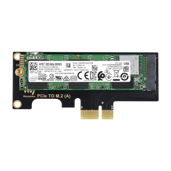 PCIe to M.2 SSD Adapter for Raspberry Pi Compute Module 4 NVMe Protocol Support